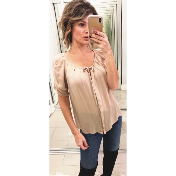 Joie Tops - Joie Matte Silk Berkeley Blouse